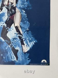 LE PROFOND rare Affiche de film vintage originale 1977 UK Quad 30x40 Nick Nolte Bisset