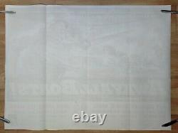 LOIN DE TOUS LES BATEAUX (1956) affiche originale UK quad superbe art de la marine de la Seconde Guerre mondiale de Bill Wiggins