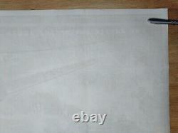 LOIN DE TOUS LES BATEAUX (1956) affiche originale UK quad superbe art de la marine de la Seconde Guerre mondiale de Bill Wiggins