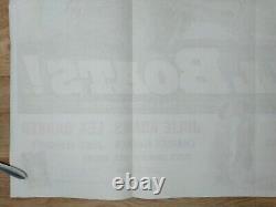 LOIN DE TOUS LES BATEAUX (1956) affiche originale UK quad superbe art de la marine de la Seconde Guerre mondiale de Bill Wiggins