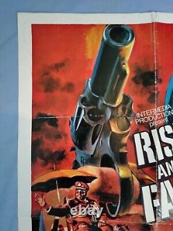 L'ASCENSION ET LA CHUTE D'IDI AMIN (1981) affiche de film quad originale avec art de Chantrell