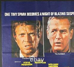 L'Affiche Originale du Film Quad de Towering Inferno avec Paul Newman et Steve McQueen en 1974