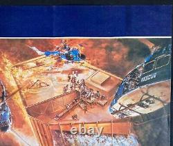 L'Affiche Originale du Film Quad de Towering Inferno avec Paul Newman et Steve McQueen en 1974