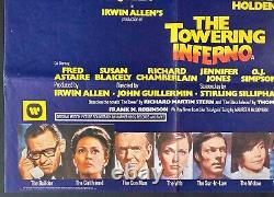 L'Affiche Originale du Film Quad de Towering Inferno avec Paul Newman et Steve McQueen en 1974