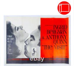 L'Affiche Originale du Film UK Quad de 1964 'La Visite' avec Ingrid Bergman