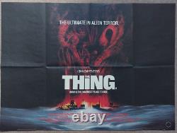 L'Affiche Quad Originale du Film The Thing Royaume-Uni