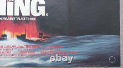L'Affiche Quad Originale du Film The Thing Royaume-Uni