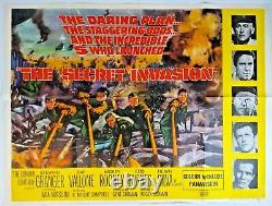 L'Affiche de Film Originale Quad du Royaume-Uni de L'Invasion Secrète 1964
