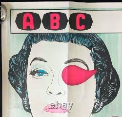 L'Anniversaire AFFICHE ORIGINAL Quad Film Cinéma Bette Davis HAMMER 1968