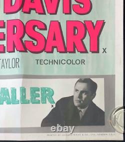 L'Anniversaire AFFICHE ORIGINAL Quad Film Cinéma Bette Davis HAMMER 1968