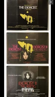 L’EXORCISTE, LA VERSION DE 1973 (Quad de réédition de 1990). Plus 2 autres Quads originaux