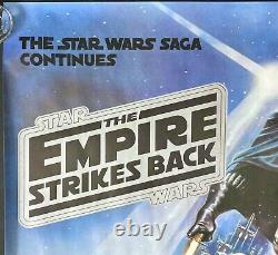 L'Empire contre-attaque Affiche de cinéma originale Quad Star Wars 1980