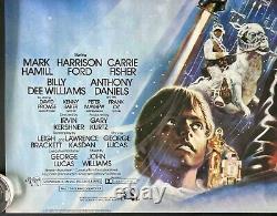 L'Empire contre-attaque Affiche de cinéma originale Quad Star Wars 1980