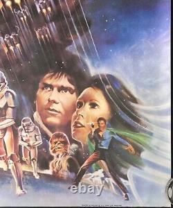 L'Empire contre-attaque Affiche de cinéma originale Quad Star Wars 1980