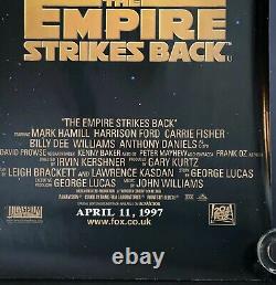 L'Empire contre-attaque Affiche de film originale Quad 1997 Édition spéciale RR Star Wars