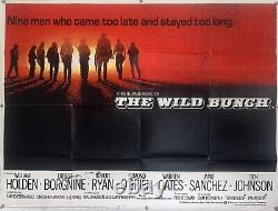 L'Original Affiche de Film Vintage de The Wild Bunch 1973 UK Quad 30 x 40 Pouces
