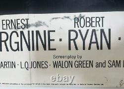 L'Original Affiche de Film Vintage de The Wild Bunch 1973 UK Quad 30 x 40 Pouces