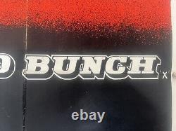 L'Original Affiche de Film Vintage de The Wild Bunch 1973 UK Quad 30 x 40 Pouces