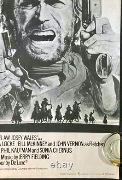 L'Outlaw Josey Wales / Affiche de cinéma originale Quad Gauntlet Clint Eastwood