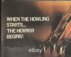L'affiche de cinéma originale Quad du film The Howling de Joe Dante avec Dee Wallace 1981