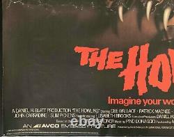 L'affiche de cinéma originale Quad du film The Howling de Joe Dante avec Dee Wallace 1981