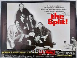 L'affiche de cinéma originale du Royaume-Uni Quad de The Split 1968 enroulée