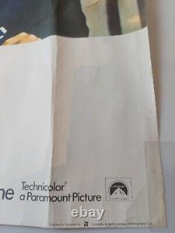 L'affiche de cinéma originale du Royaume-Uni Quad de The Split 1968 enroulée