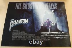 L'affiche de film double face quad originale de Phantom 1996 40 x 30 Très Rare
