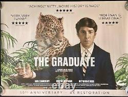 L'affiche originale Quad du film The Graduate pour le 50e anniversaire du BFI avec Dustin Hoffman