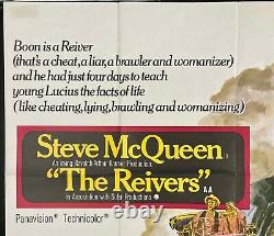 L'affiche originale du cinéma de Steve McQueen de 1969 pour le film The Reivers.