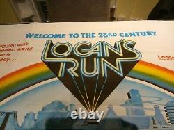 L'affiche originale du film Logan's Run Quad du Royaume-Uni de 1976. Aucune offre n'est envoyée du tout.