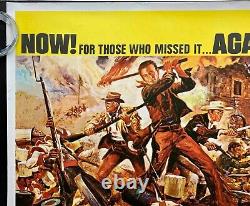 L'affiche originale du film The Alamo avec Richard Widmark, John Wayne en format Quad au cinéma.