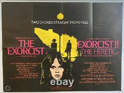 L'exorciste / L'exorciste II Double Bill Uk Quad 30x40 Affiche De Film Original