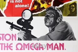 L'homme oméga affiche de film vintage U.K. Quad originale de 1971