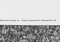 L'homme oméga affiche de film vintage U.K. Quad originale de 1971