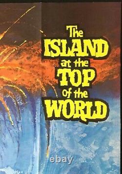L'île Au Sommet Du Monde Affiche De Cinéma Originale Quad Walt Disney 1974