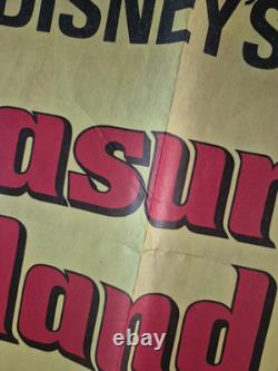 L'île au trésor Affiche de cinéma vintage originale Quad Disney Robert Newton