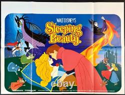 La Belle au bois dormant Affiche de film cinéma originale Quad Walt Disney RR