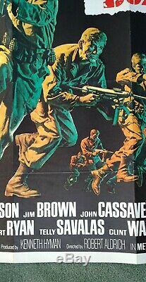 La Douzaine De Dirty (1967) Film Original Quad Au Royaume-uni Affiche-1st Marvin Bronson Release-