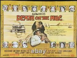 La Mort Sur Le Nil Affiche De Cinéma Originale Quad Agatha Christie Peter Ustinov 1978