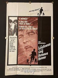 La Solitude du coureur de fond : affiche originale du film britannique en format quad.
