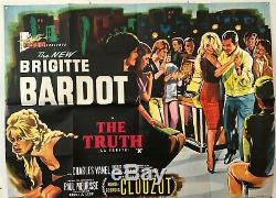 La Vérité (la Verite) Brigitte Bardot Originale Uk Affiche Du Film Quad