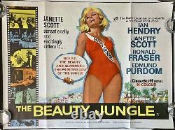 La jungle de la beauté - Affiche originale du cinéma Quad Movie de Val Guest avec Ian Hendry en 1964