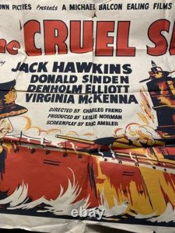 La mer cruelle (1953) Affiche du Royaume-Uni