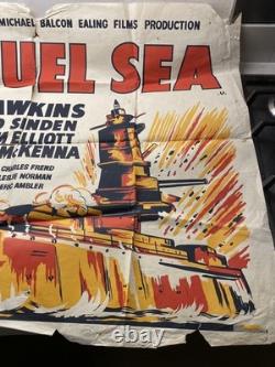 La mer cruelle (1953) Affiche du Royaume-Uni