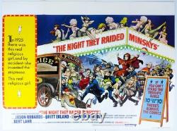 La nuit où ils ont attaqué Minsky's Affiche de film originale Uk Quad 1968