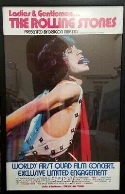 Ladies & Gentleman The Rolling Stones Worlds First Quad Film Concert Poster