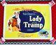 Lady And The Tramp Original Uk Quad Années 1960 Rr Linen Soutenu Disney Film Poster