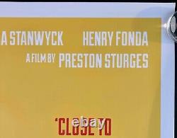 Lady Eve ORIGINAL Quad Affiche de Film Cinéma Stanwyck Fonda Sturges BFI 2019