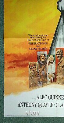 Lawrence Of Arabia (1962, Rr1970) Affiche Originale Du Quad Britannique Peter O'toole